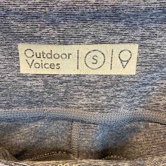 Outdoor Voices Gray 7/8 Warmup Legging - Small - Picture 2 of 9